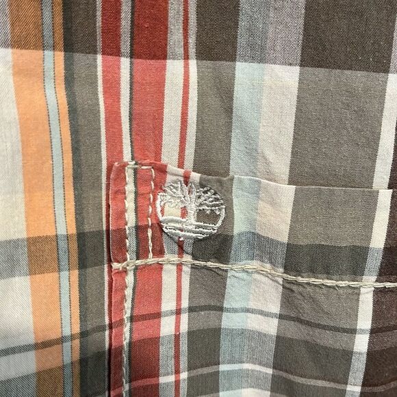 Timberland Plaid Button Front Shirt - Picture 5 of 5